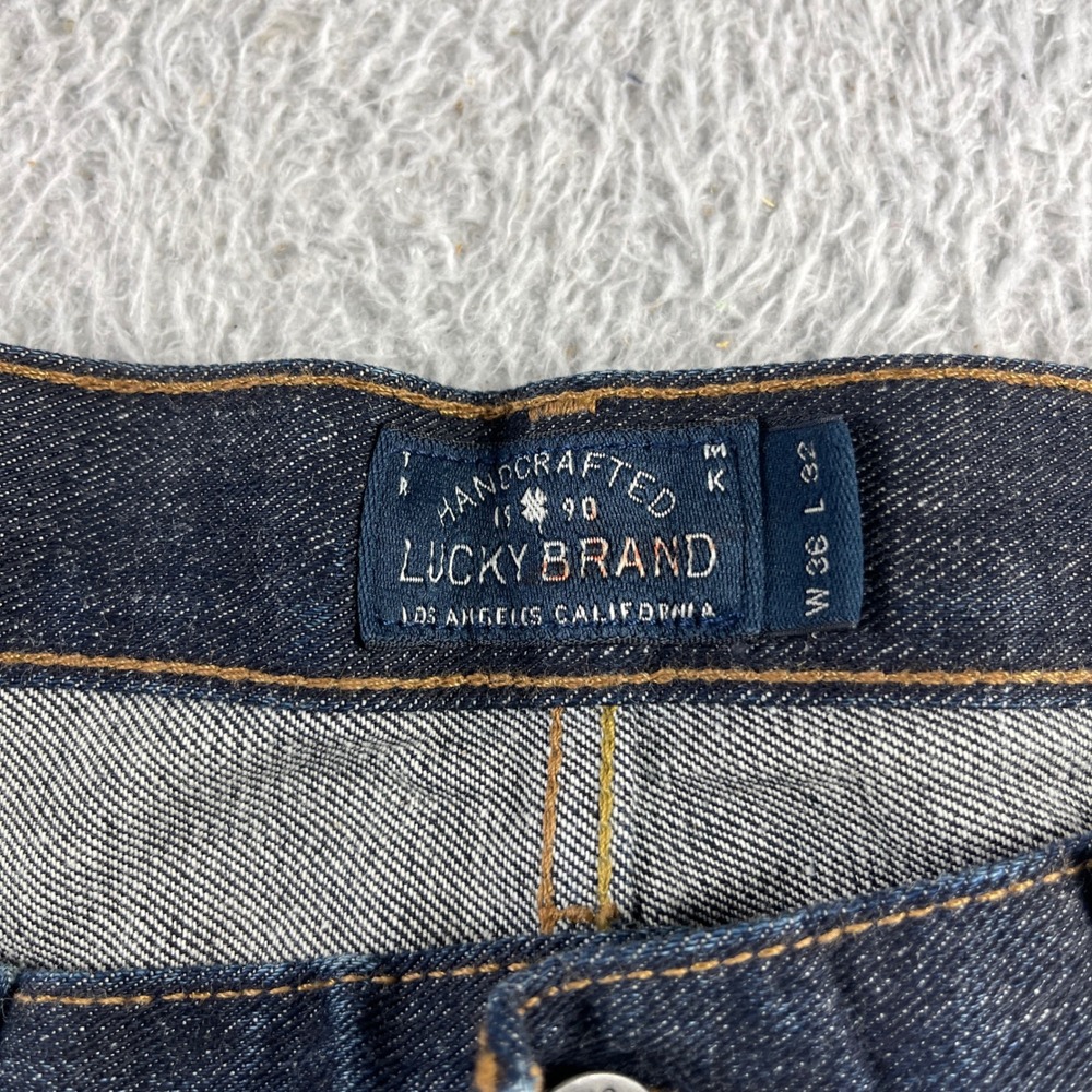 Lucky Brand 363 Vintage Straight Mens Jeans 36x32 Blue Indigo Denim 7M12264 NEW - Picture 2 of 12